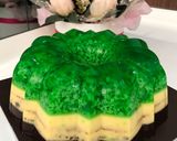Foto langkah ke 5 dari resep Puding lumut 3 lapis (pandan, butter, chocolate).