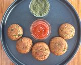 A picture of step 4 of Leftover Chole tikki.