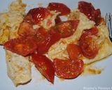 A picture of step 7 of Persian style tomato omelette.