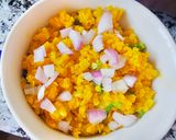 A picture of step 4 of Batata Poha.