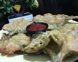 A picture of step 5 of PALAK PAKORAY #RamadanSpecial.