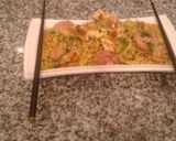 Foto del paso 3 de la receta: Arroz con chorizo criollo y tortilla de huevo con vegetales!!