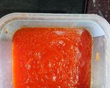 A picture of step 1 of Papaya Halwa.