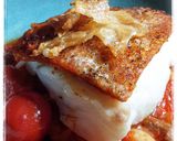 A picture of step 10 of Ndjua Crusted Cod with bean stew.