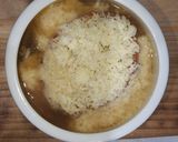 A picture of step 8 of French Onion Soup.