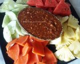 Foto langkah ke 2 dari resep Rujak Buah Endes.