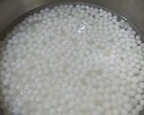 A picture of step 2 of Curd sabudana.
