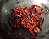A picture of step 2 of Gongura Red Chili Chutney.