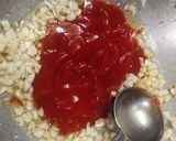 A picture of step 5 of Cabbage Manchurian.