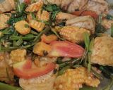 Foto langkah ke 6 dari resep Tumis Kangkung Tahu Pedas.