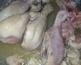 A picture of step 2 of Chicken Shinwari Karahi with cream.