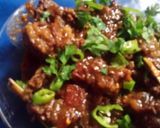 A picture of step 6 of Sindhi beef biryani.