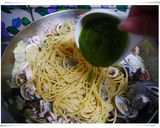 熱那亞青醬蛤蜊義大利麵的食譜步驟12照片