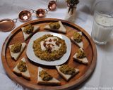 A picture of step 8 of Persian eggplant dip.
