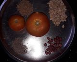 A picture of step 1 of Mushroom masala.