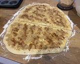 A picture of step 6 of Vegan cinnamon rolls.