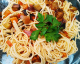 Foto del paso 5 de la receta: Espaguetis con boniato y verduras a la sartén