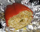 Foto del paso 8 de la receta: Pimientos rellenos de arroz y carne