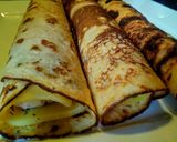 Foto del paso 7 de la receta: CREPAS De Leche de Chorizo español rellenas con Puré de papas..!