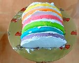 A picture of step 15 of Rainbow cake.