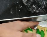A picture of step 12 of Green & White Swirl Bread.
