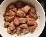 A picture of step 1 of Lamb Curry.