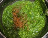 A picture of step 11 of Palak Paneer Methi Matar Saag --- Protein Rich Subji With Seasonal Greens.