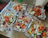 A picture of step 4 of Potato Foil Packets.