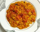 A picture of step 6 of Mirza ghademi(an iranian food/).