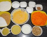 A picture of step 1 of Carrot Cake.