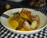 Foto del paso 7 de la receta: Conejo en salmorejo con papas arrugadas (90)