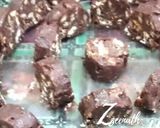 A picture of step 4 of Chocolate and Biscuit Salami.