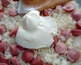 Foto del paso 4 de la receta: Arroz saborizado con salchichas en microondas
