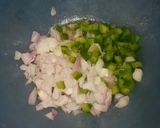 A picture of step 2 of Chessy corn chat.