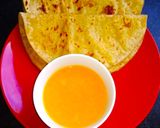 A picture of step 15 of Puranpoli Thali.