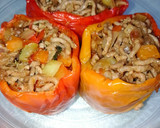 Foto del paso 5 de la receta: Pimientos rojos rellenos en el microondas, 2