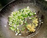 A picture of step 3 of Mushroom and Pineapple Fried Rice.