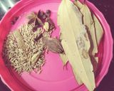 A picture of step 1 of Masala bhaat.