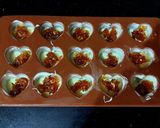 A picture of step 2 of Gulkand Chocolates.