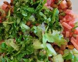 A picture of step 2 of Chatpata chana salad.