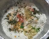 A picture of step 1 of Gujrati Methi Thepla.