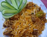 A picture of step 8 of Beef biryani.