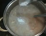 A picture of step 7 of Soup e jo (cream of barley soup).
