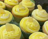 A picture of step 5 of Sicily Lemon Swirl Cupcakes.