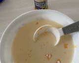 A picture of step 2 of Custard semolina shiro.