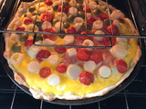 Torta jamón y queso variada