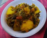 A picture of step 8 of Aloo Methi Sabji.