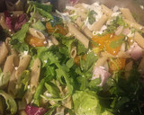 Foto del paso 5 de la receta: 🥗 Ensalada de pasta 🍝, albaricoque🍑, queso fresco🧀 y pavo🦃