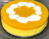 A picture of step 12 of Eggless: No-Bake & No-Gelatin Mango Cheesecake.