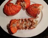 A picture of step 1 of Brad's lobster thermidor over pasta.
